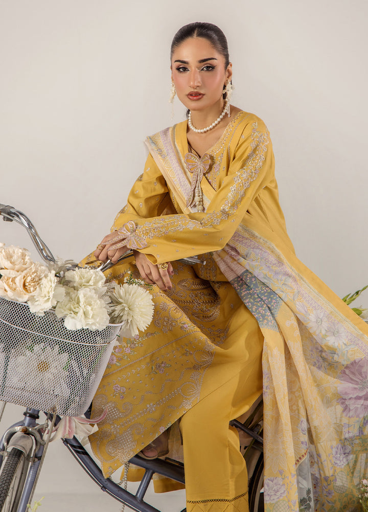 Sara Jahan Women RTW Embroidered Lawn 3 Piece Suit SJ26RF SJ-1091 - Festive Collection