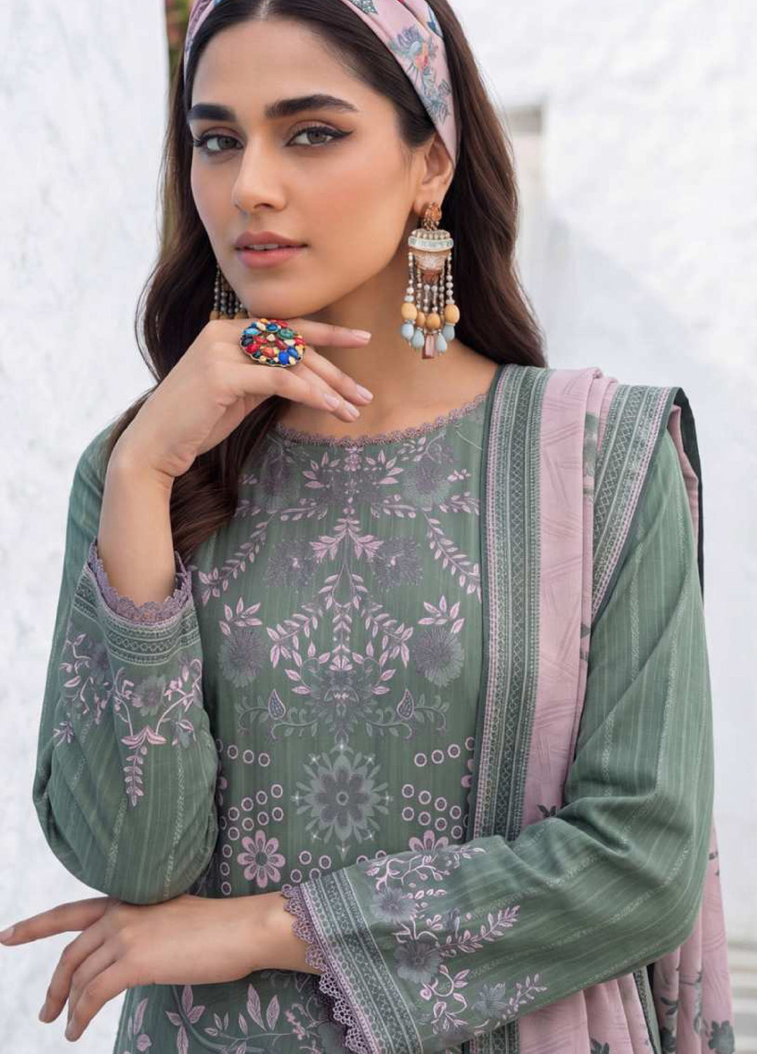Coco Cords by Al Zohaib Unstitched Printed Lawn 3 Piece Suit AZ26UCL-5 - Casual Collection