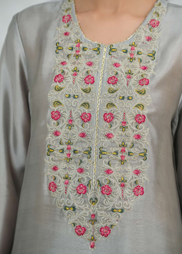 Silcot Pret Embroidered Silk Ensemble Noor Elan - Winter Collection