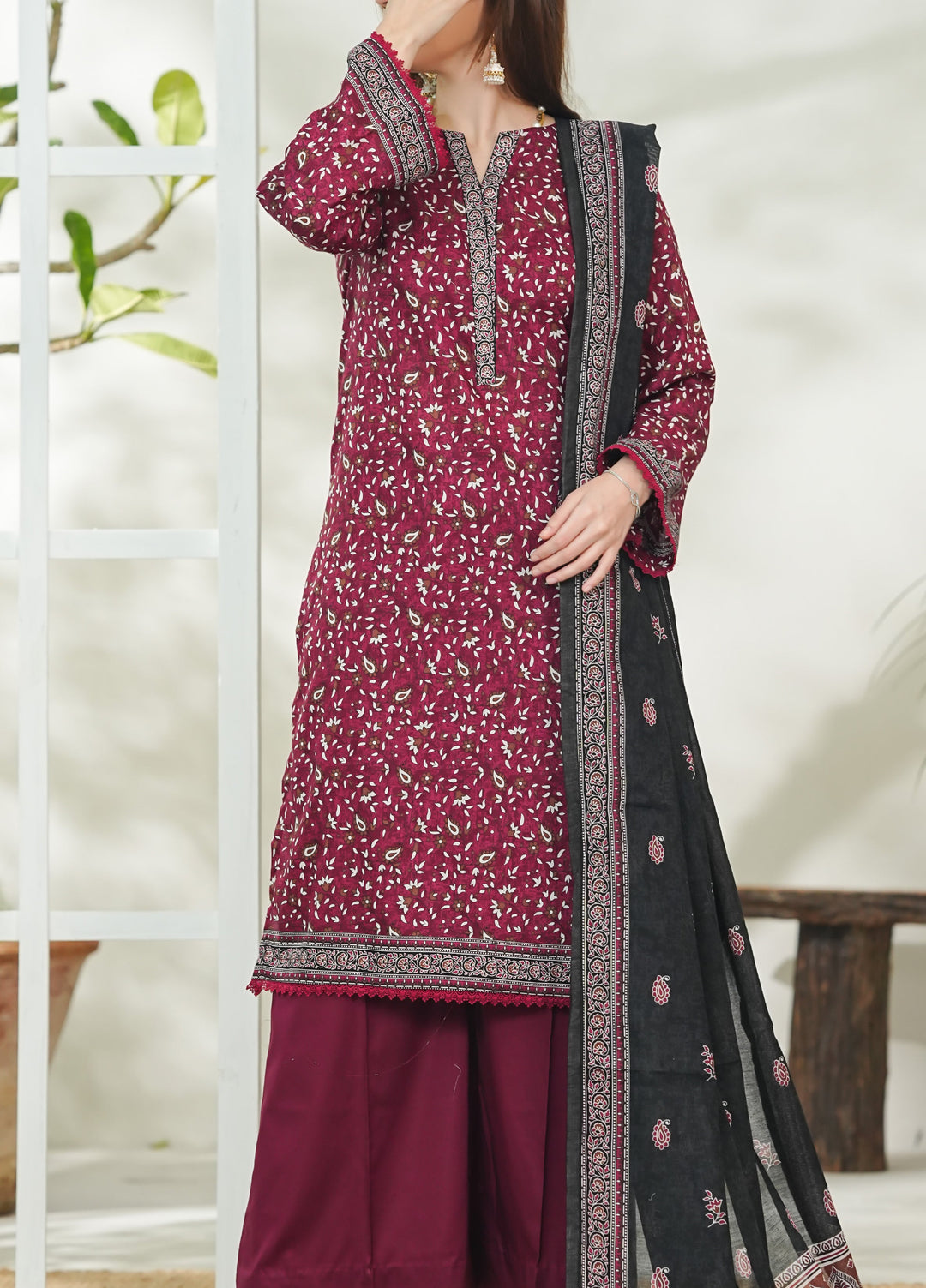 Daman by VS Textiles Unstitched Printed Lawn 3 Piece Suit VS26UDL D-17 846 - Casual Collection