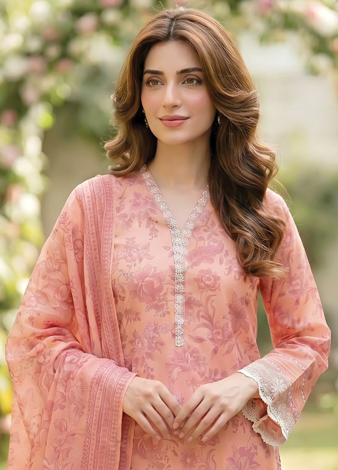 Essentials by Lakhany Unstitched Printed Lawn 3 Piece Suit LSM26UEL LG-MM-1033 - Summer Collection