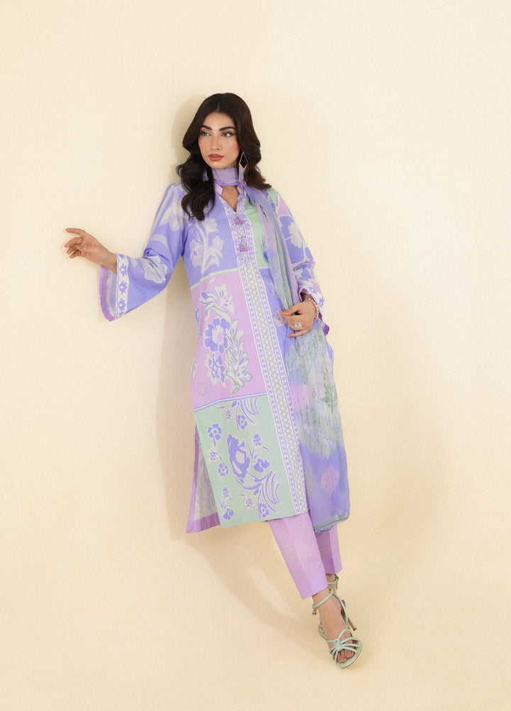 Zar e Jahan by Huma Gul Unstitched Printed Lawn 3 Piece Suit MEHARHG-902 - Casual Collection
