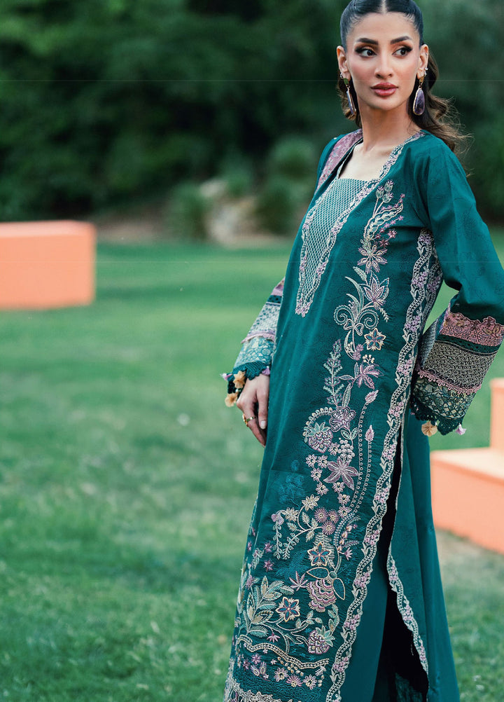 Florent Unstitched Embroidered Lawn 3 Piece Suit FL26ULE FEF-3B - Eid Collection