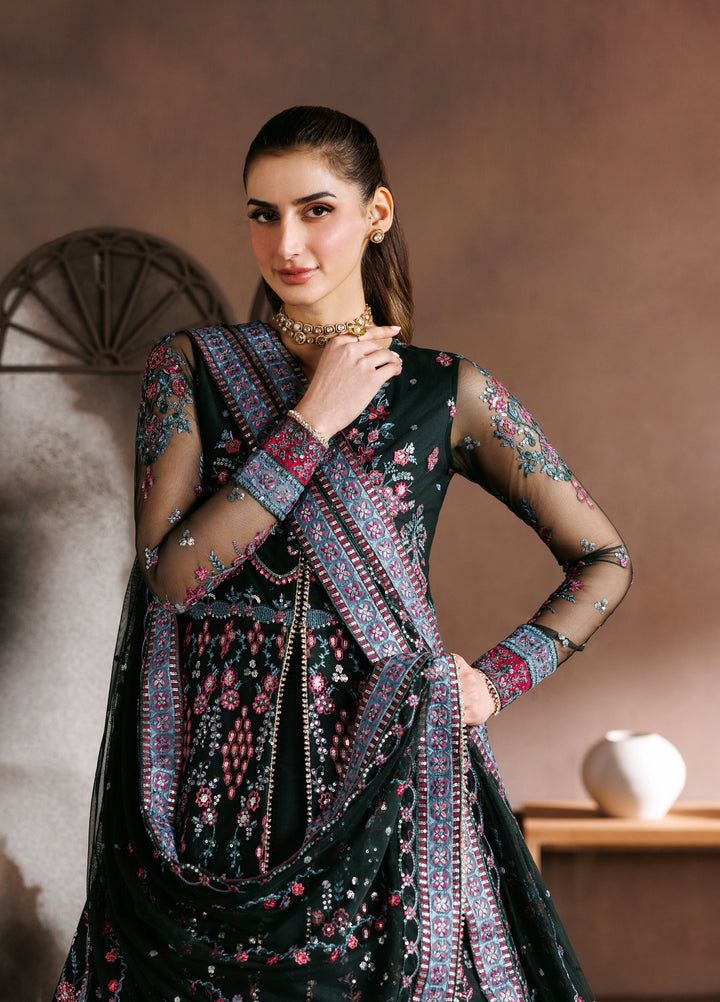 Zaryah by Zarif Unstitched Embroidered Net 3 Piece Suit ZR26UZF ZF-ZYR-PARWAN-03 - Festive Collection