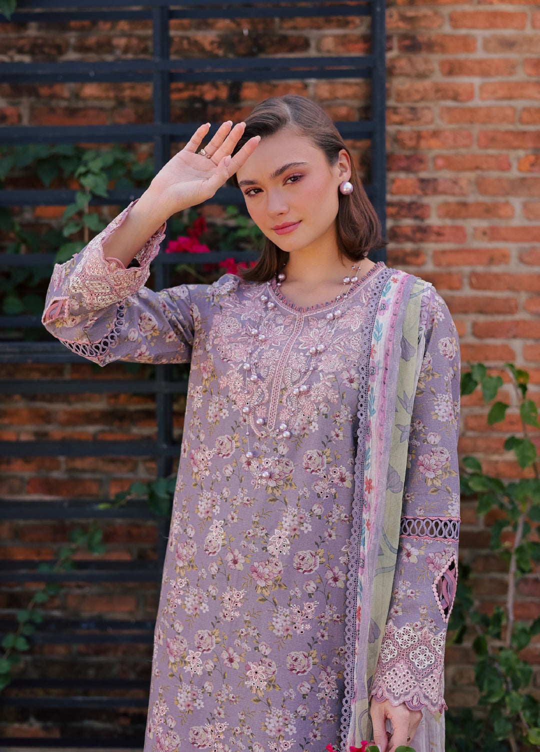 Shezlin by Aabyaan Unstitched Embroidered Chikankari 3 Piece Suit ABY26UCS RAAHEEN - Eid Collection
