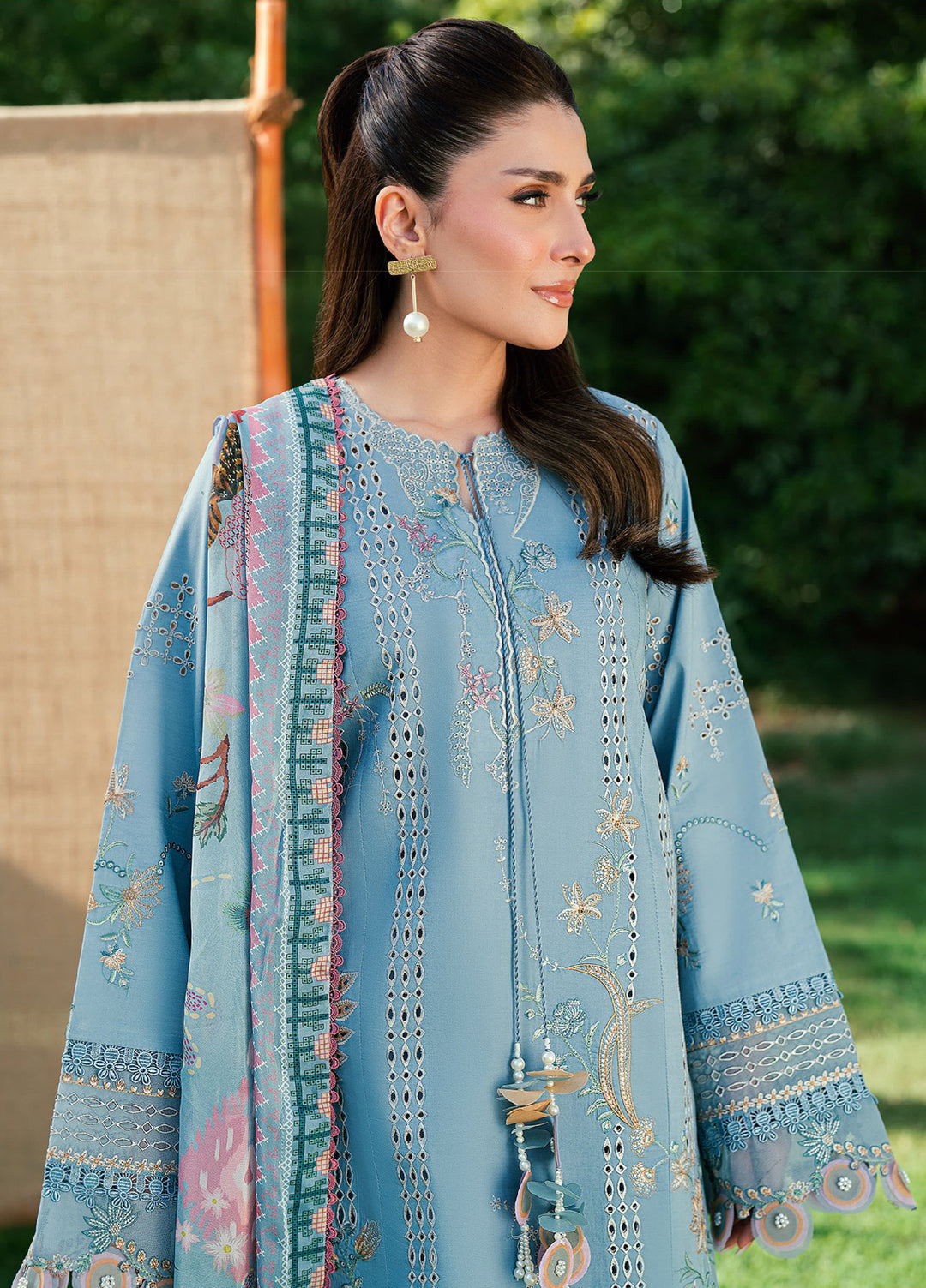 Florent Unstitched Embroidered Lawn 3 Piece Suit FL26ULE FEF-7B - Eid Collection