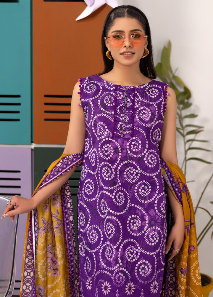 Coco Popup by Al Zohaib Unstitched Printed Lawn 3 Piece Suit AZ26UCP D-3 - Summer Collection