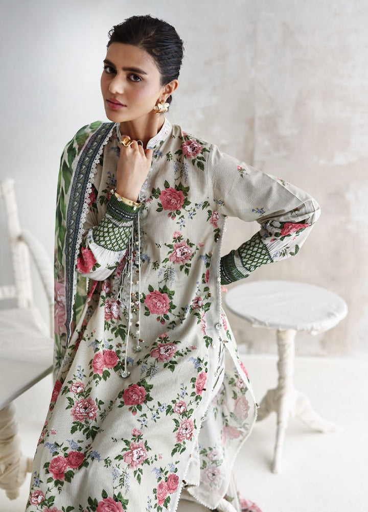 The Luxe by Gul Ahmed Unstitched Embroidered Lawn 3 Piece Suit GA26ULL ÉMERAUDE Orchidée BM 62036 - Casual Collection
