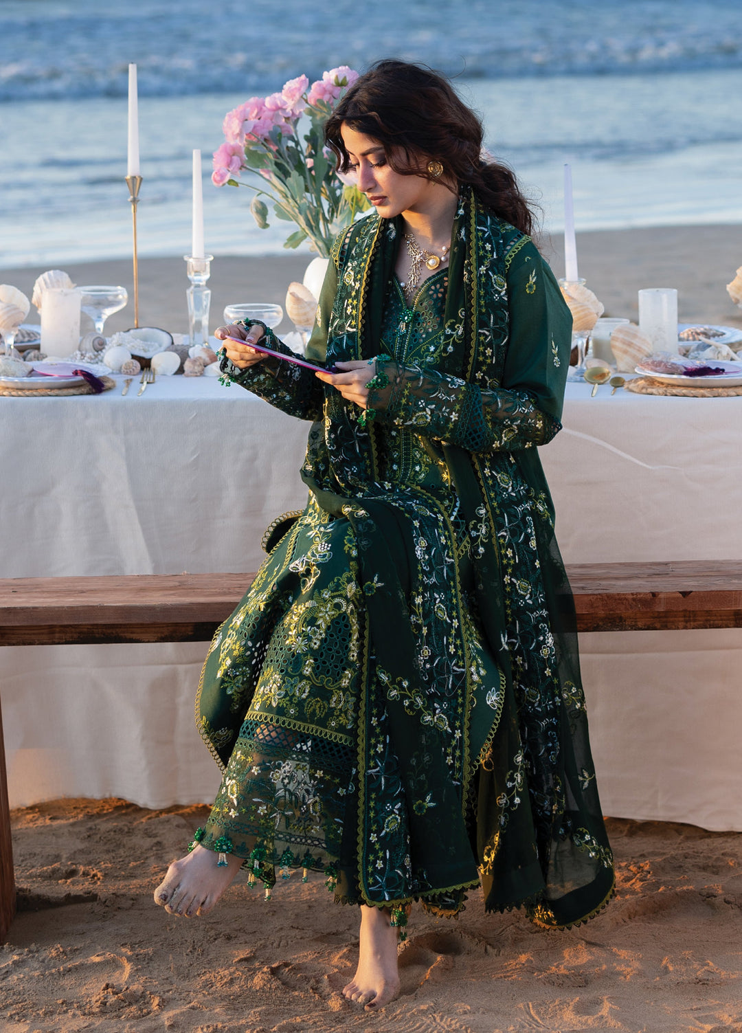 Sirene by Mahnur Unstitched Embroidered Lawn 3 Piece Suit MN26USL S-03 - Summer Collection