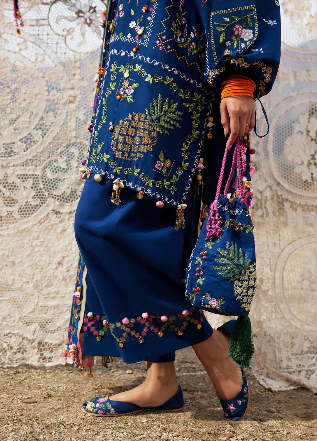 Meili by Zaha Unstitched Embroidered Lawn 3 Piece Suit ZK26UML ZL26-08A - Festive Collection