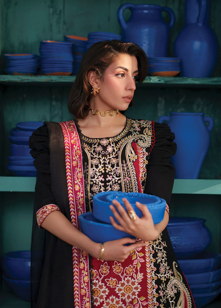 Nilofer by Mahnur Unstitched Embroidered Luxury Lawn 3 Piece Suit MN26ULN N-12 - Summer Collection