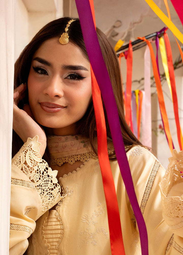 Basant Chikankari by Florent Unstitched Embroidered Luxury Lawn 3 Piece Suit FL26UBC FZ-2A - Summer Collection