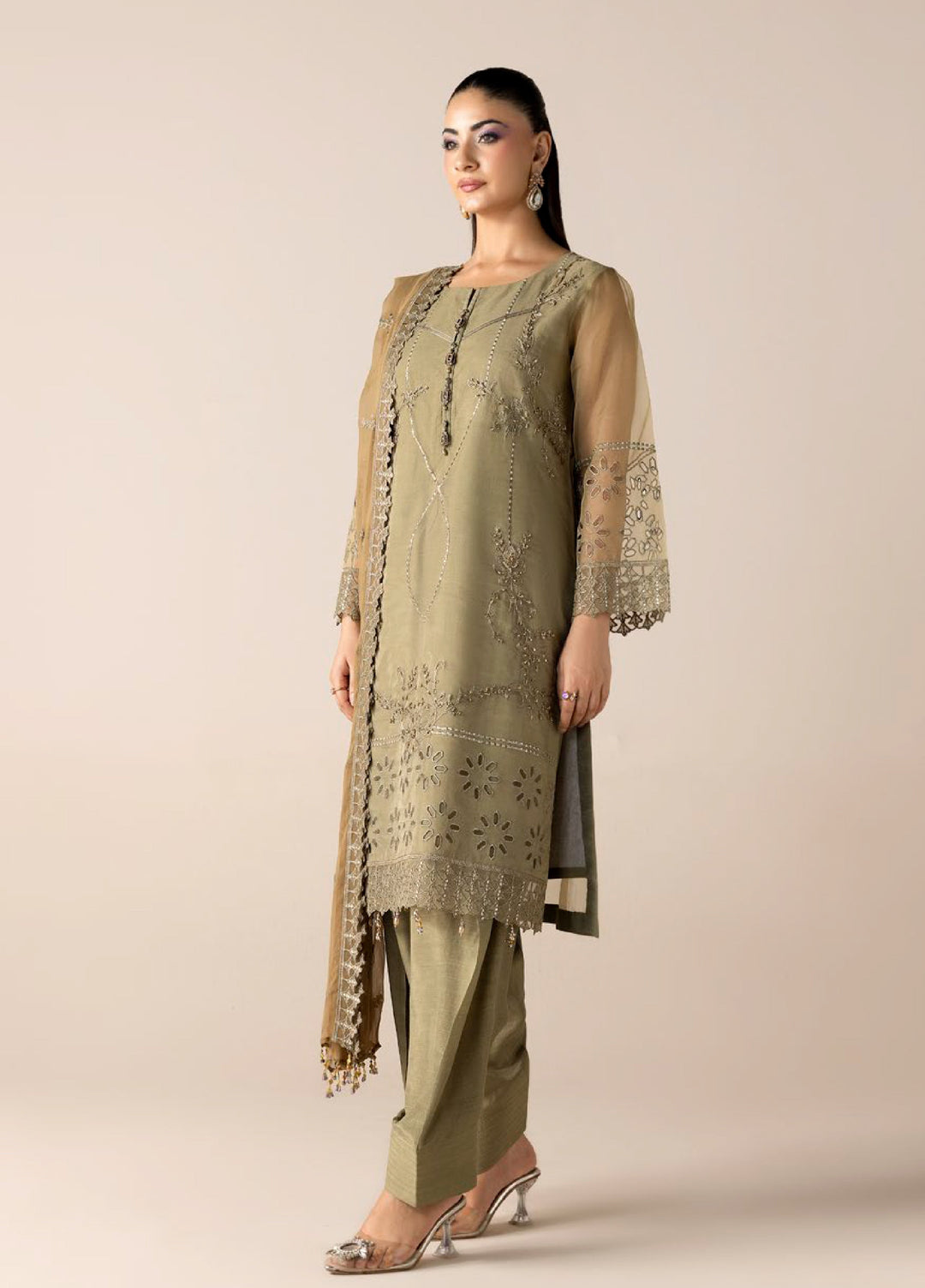 Aura by Zebtan RTW Embroidered Lawn 3 Piece Suit ZB26UAL A-10 - Festive Collection