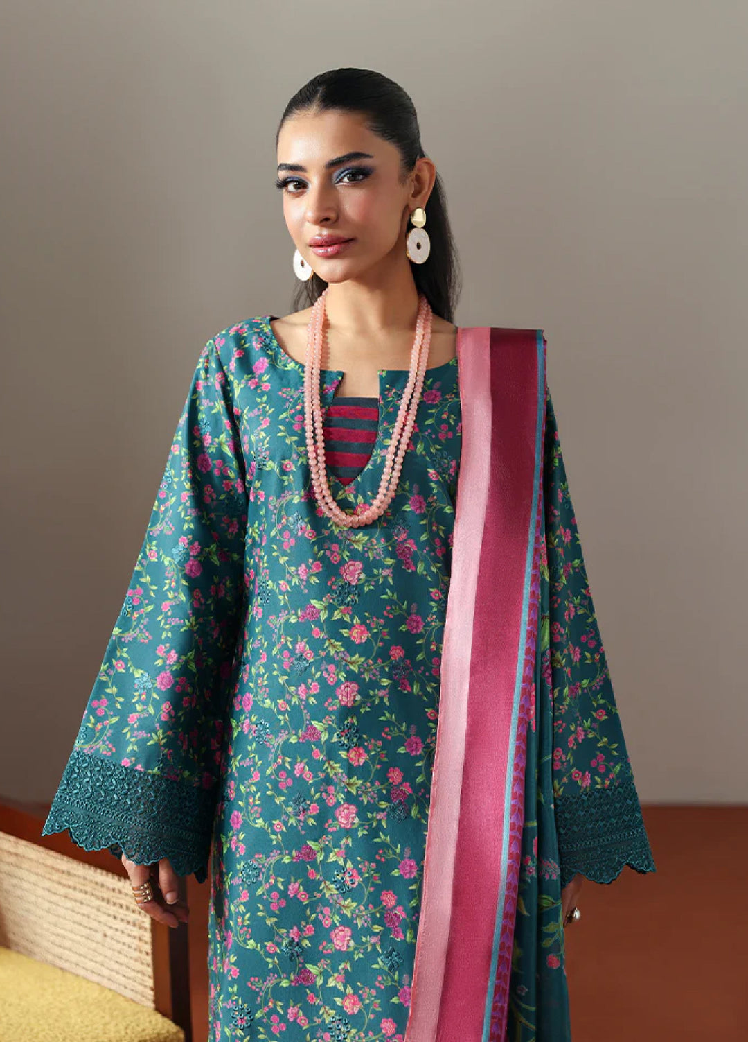 Basics by Gulaal Pret Embroidered Poly Lawn 3 Piece PL-07 Zeiren - Summer Collection