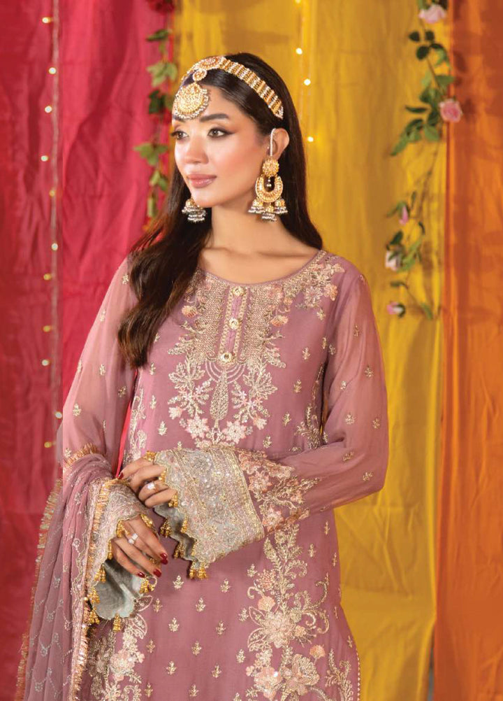 Shagun by Imrozia Premium Women 3 Piece Chiffon Suit M-103 Abeer - Festive Collection