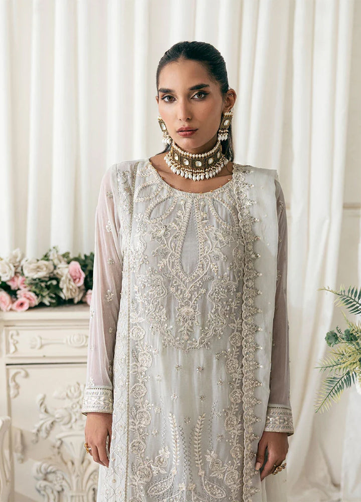 Signature by Salitex Embroidered Chiffon Suits Unstitched 3 Piece SUNS7CH037UT - Summer Collection