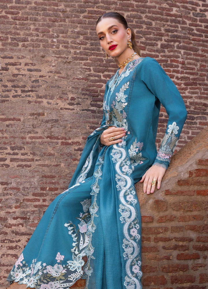 Saira Shakira Unstitched Embroidered Lawn 3 Piece Suit SSR26ULE SS-009A - Eid Collection