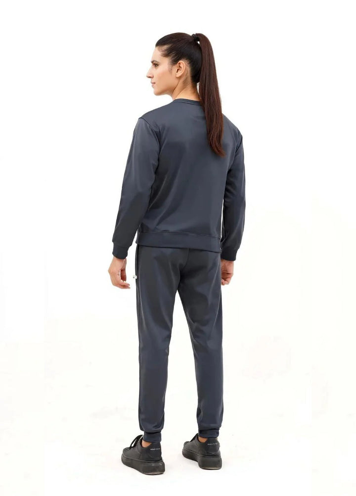 IQ Exclusive Women Winter Track Suit W-Grey Comfort Sweatshirt Tracksuit