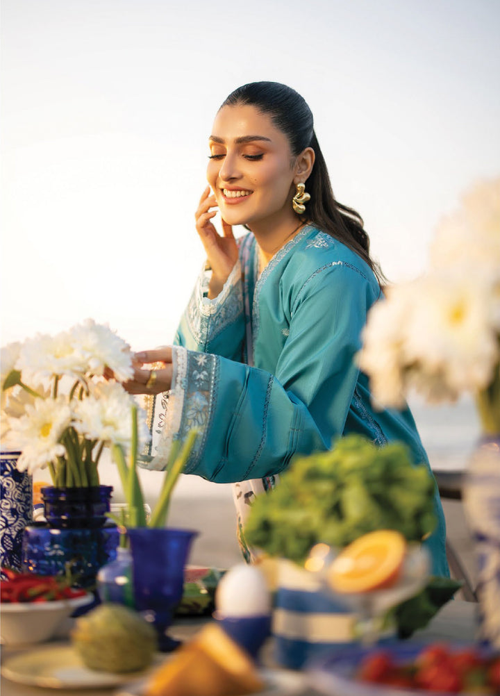 Afsanah by Seran Unstitched Embroidered Lawn 3 Piece Suit SN26UAL D-2 Meira - Summer Collection