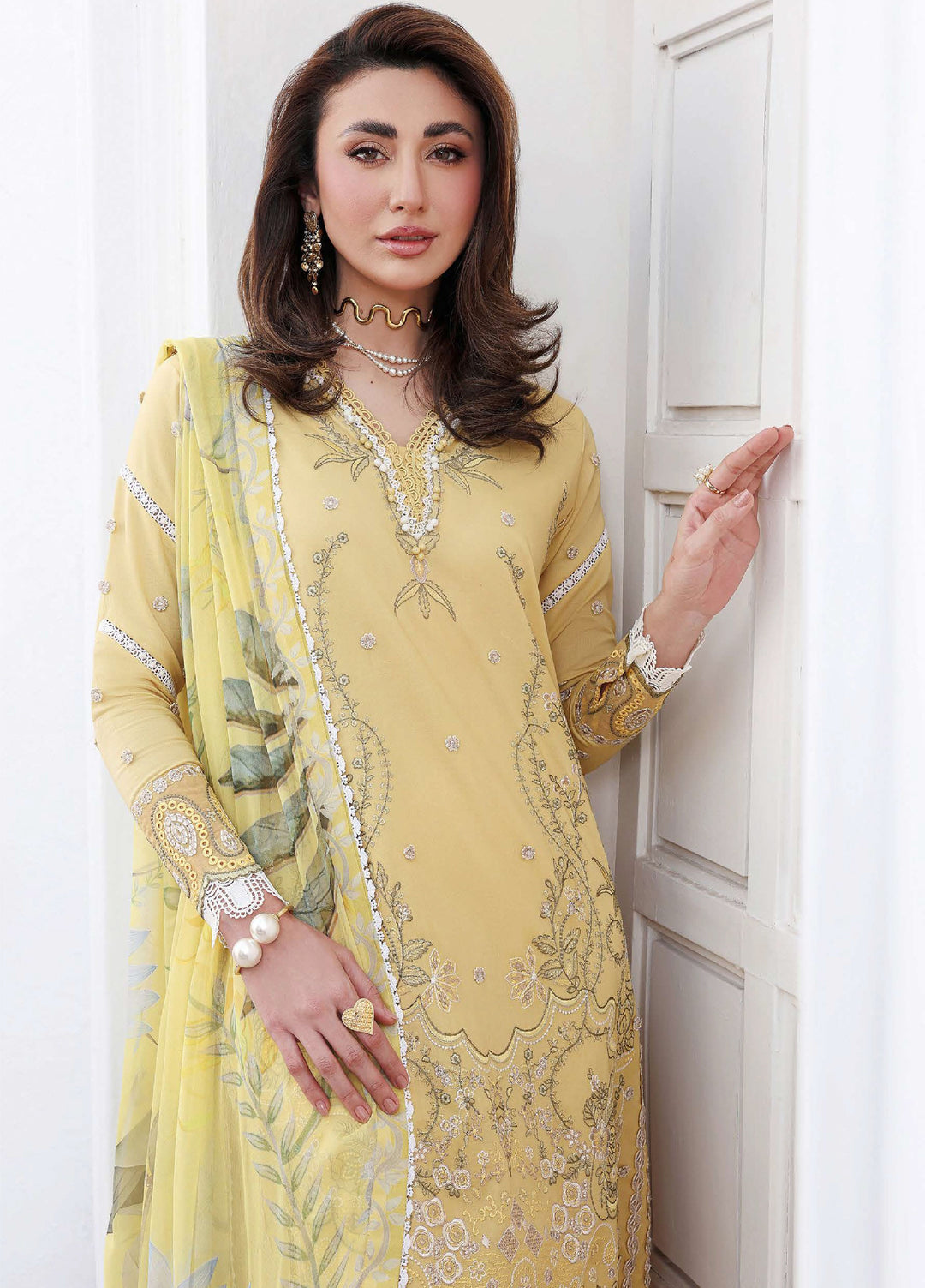 Floral Reverie by Roheenaz Unstitched Embroidered Lawn 3 Piece Suit RN26UFRL SUMMER GLOW - Festive Collection
