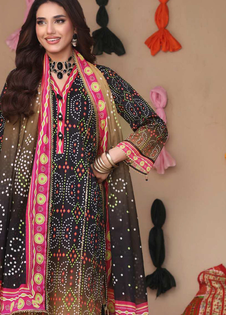 Heritage Series by AL Zohaib Unstitched Printed Chunri Lawn 3 Piece Suit AZ26UCH D-2 - Festive Collection
