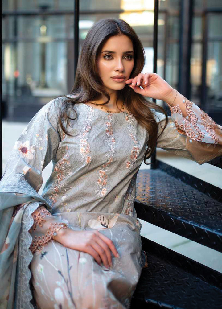 Sunshine Bloom by Al Zohaib Unstitched Embroidered Lawn 3 Piece Suit AZ26USL D9 - Summer Collection