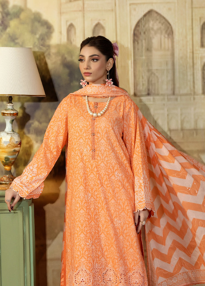 Regalia Textile Unstitched Embroidered Lawn 3 Piece Suit RG26EUS D-8 - Summer Collection