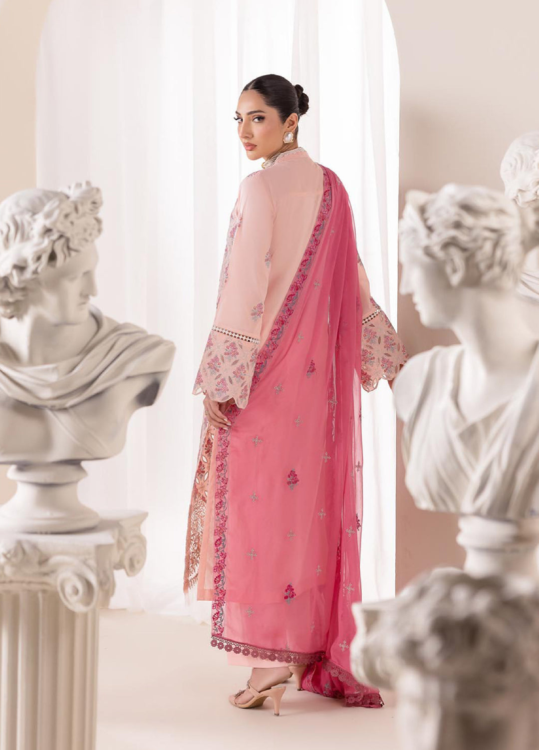 RajBari Exclusive Unstitched Embroidered Lawn 3 Piece Suit RB26UE D-2 - Summer Collection