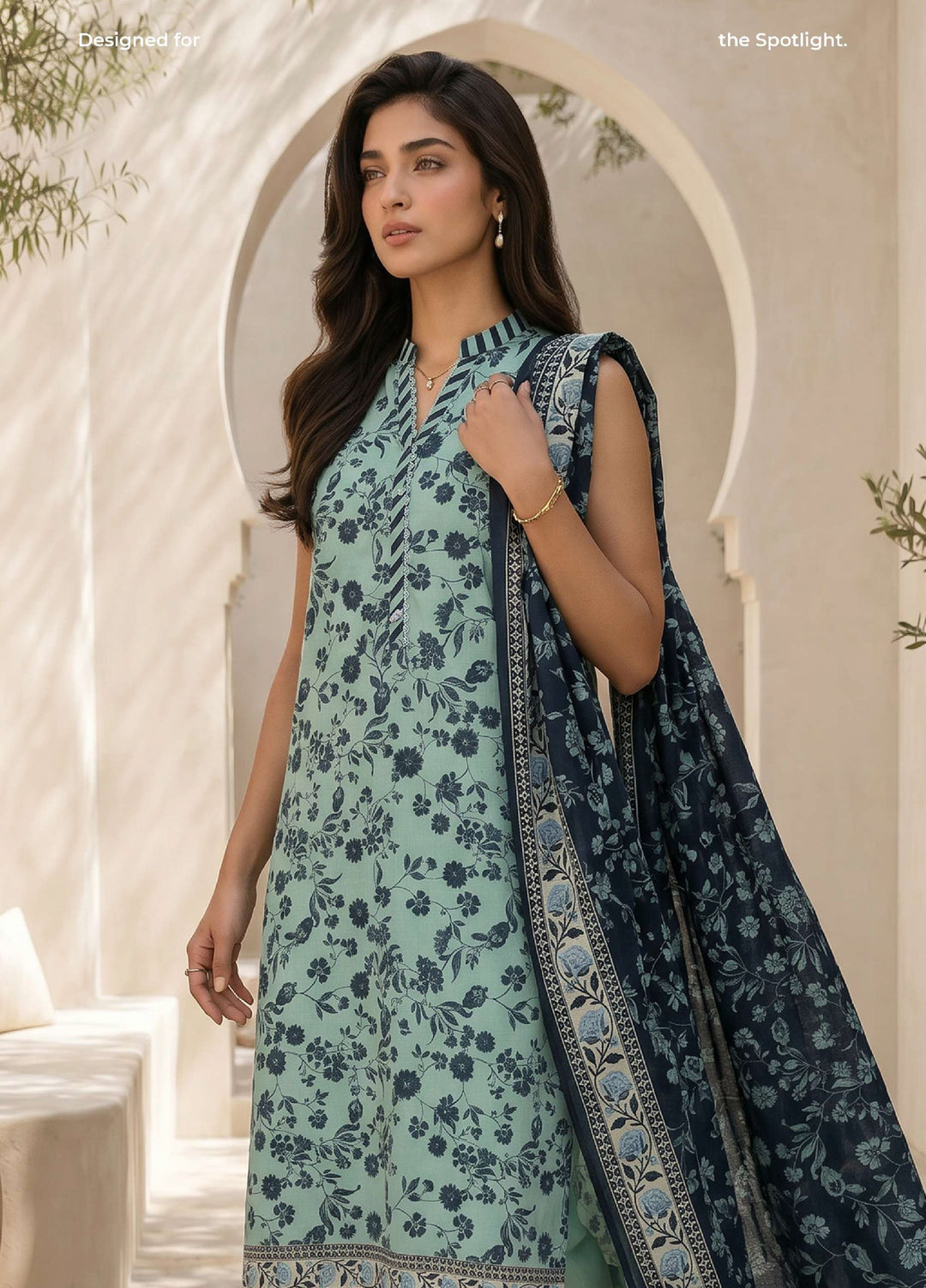 Zellbury Unstitched Printed Lawn 3 Piece Suit ZB26UCVII WUS26X38048 - Casual Collection