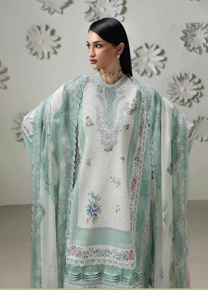 Q Prints by Qalamkar Unstitched Printed Lawn 3 Piece Suit QLK26UQL RASHA QQP-05 (B) - Summer Collection