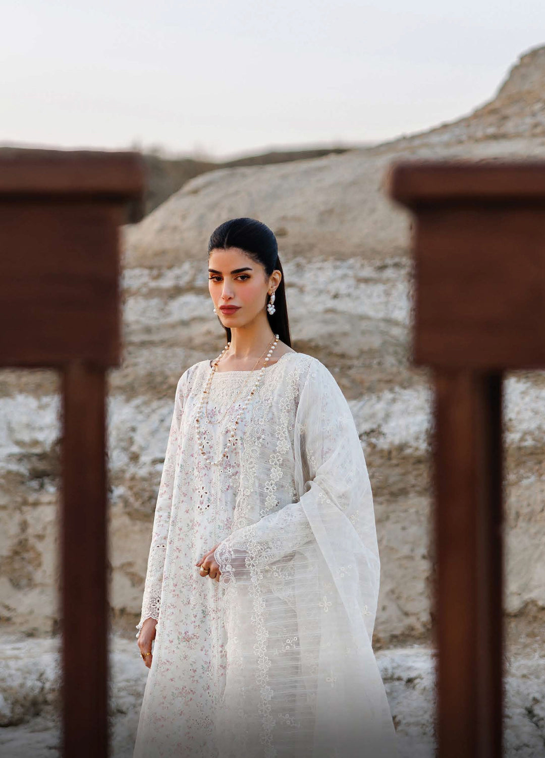 Sunlit Groove by Emaan Adeel Unstitched Embroidered Luxury Lawn 3 Pcs Suit EA26USG SUNKISSED - Summer Collection