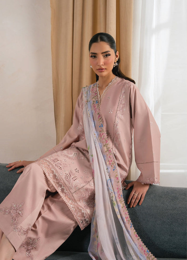 Seran Unstitched Embroidered Lawn 3 Piece Suit SN26ULLE Alisse D-10 - Eid Collection