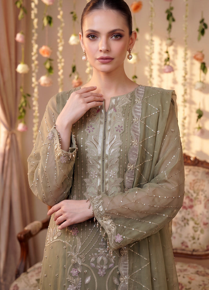 Anaya Noor by Zebtan Unstitched Embroidered Chiffon 3 Piece Suit ZB26UAC AN 07 - Festive Collection