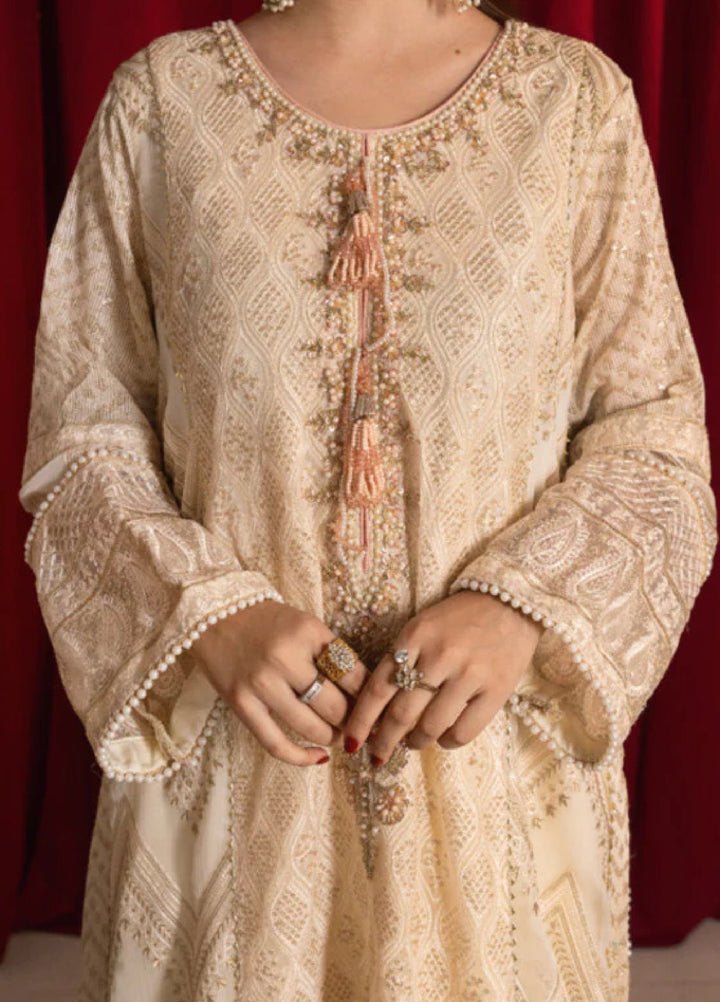 Zaaviay Luna Pearl Chikankari Suit Pret 3 Piece Festive Collection