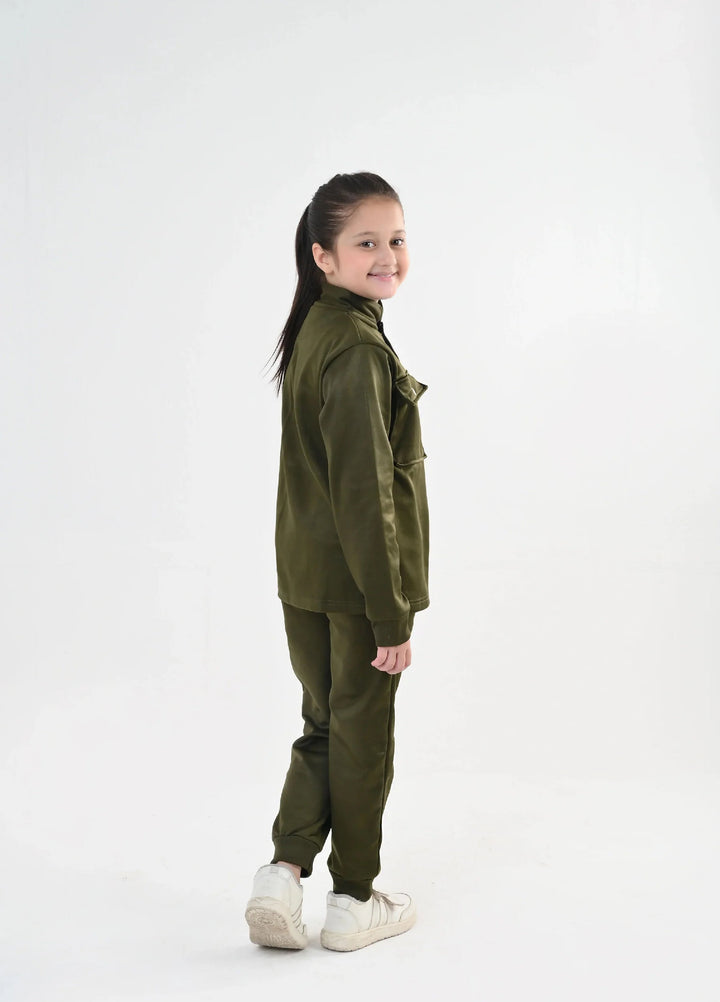 IQ Exclusive Kids Track Suit Fleece 2 piece ButtonEase Tracksuit-Unisex Kids - Winter Collection