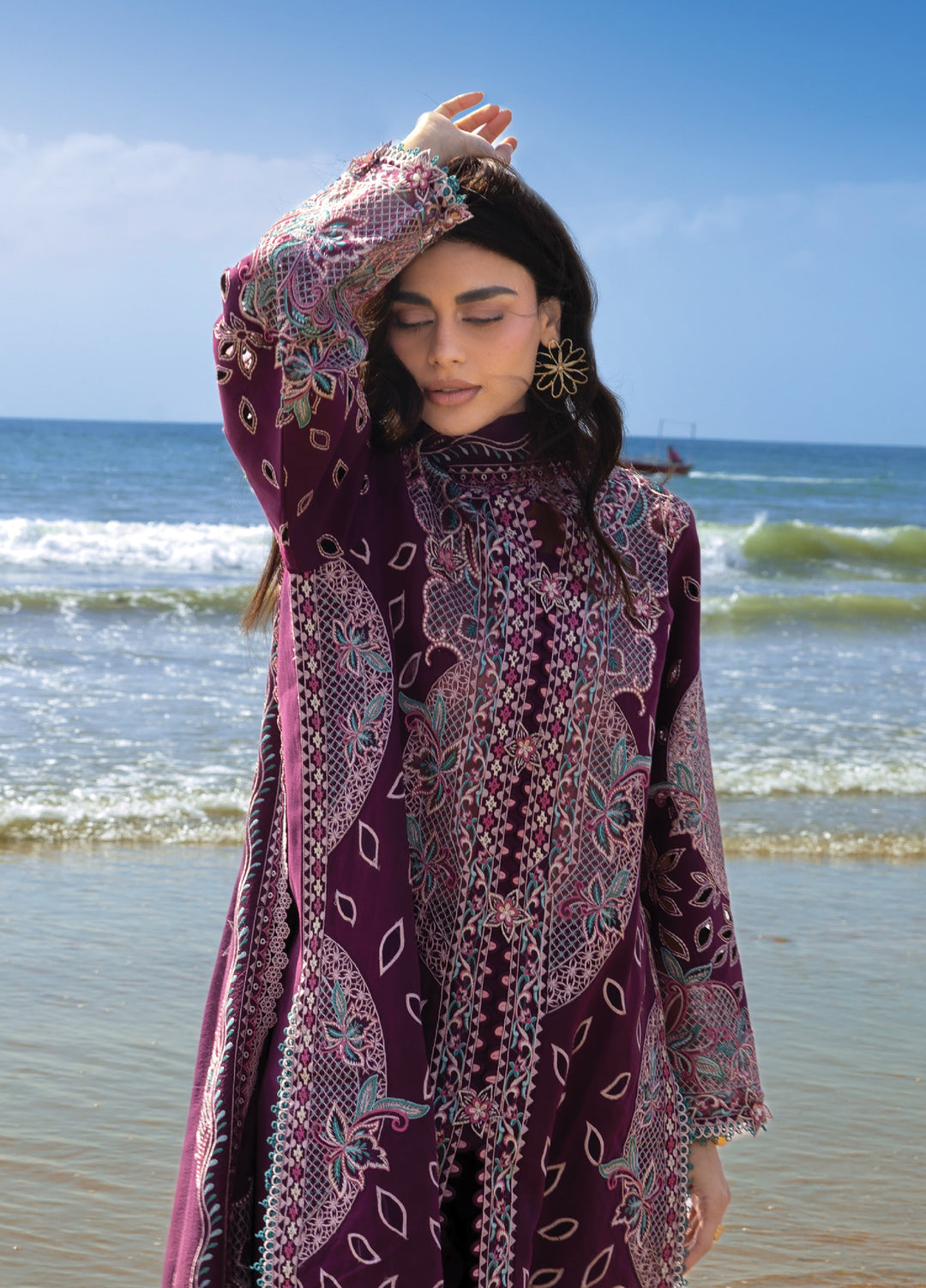 Sirene by Mahnur Unstitched Embroidered Lawn 3 Piece Suit MN26USL S-01 - Summer Collection