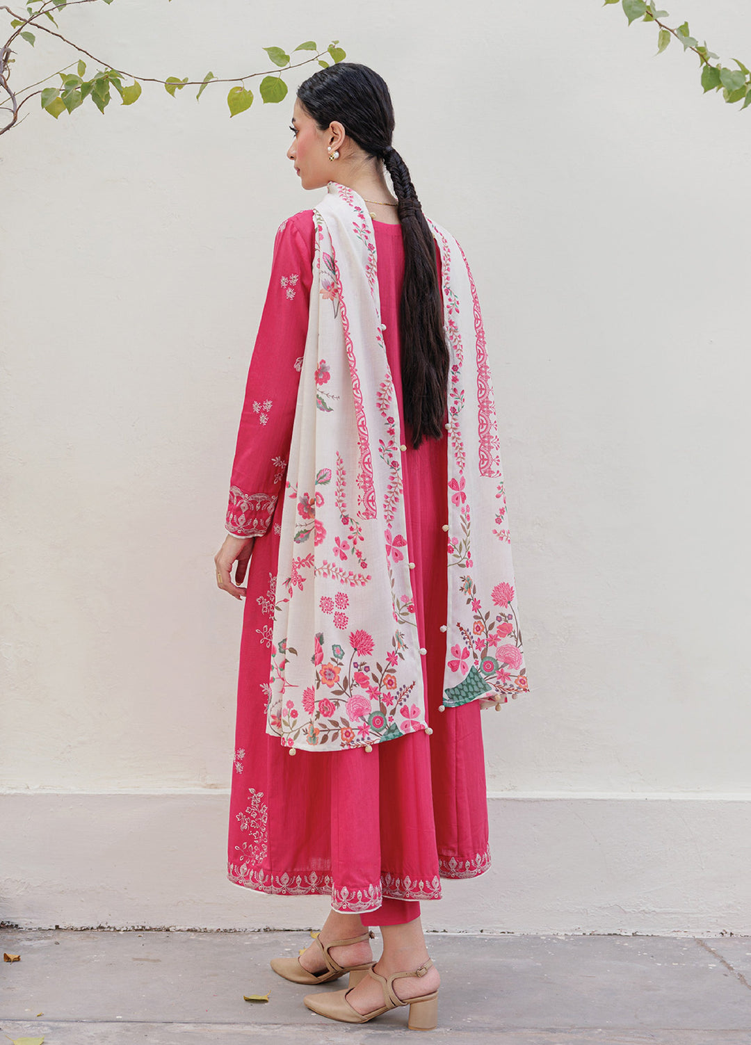 Xenia Unstitched Slub Khaddar Unstitched Embroidered Suits 3 Piece XE25SK D-05 Daivi - Winter Collection