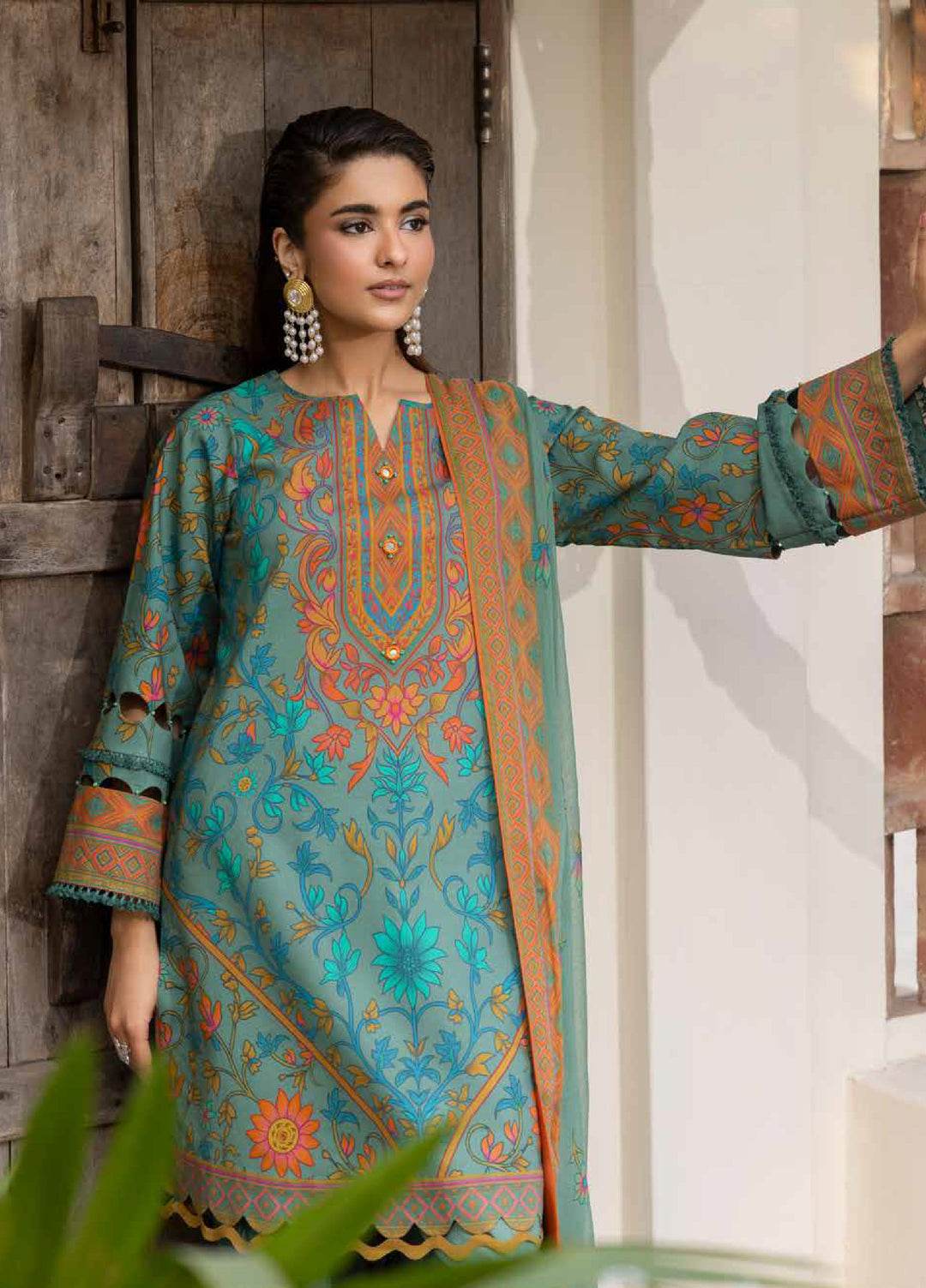 C Prints by Charizma Unstitched Printed Lawn 3 Piece Suit CHR26UCP CP6-03 - Summer Collection
