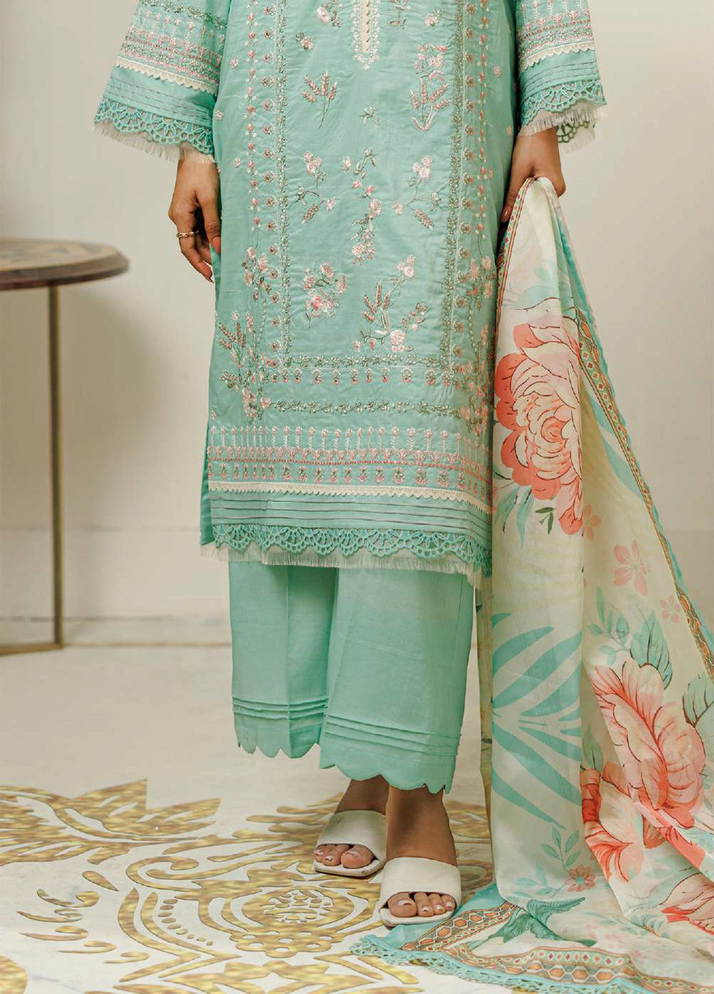 Zellbury Unstitched Embroidered Lawn 3 Piece Suit ZB26UVIII WUS26E30845 - Casual Collection