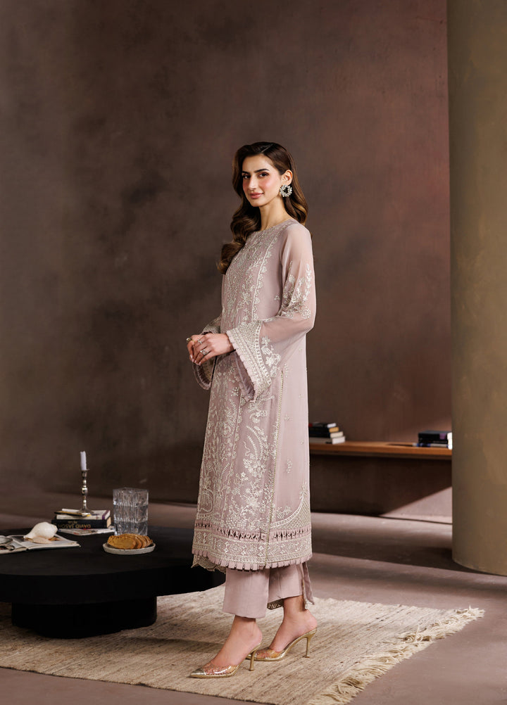 Zaryah by Zarif Unstitched Embroidered Chiffon 3 Piece Suit ZR26UZF ZF-ZYR-SUNEHRI-08 - Festive Collection