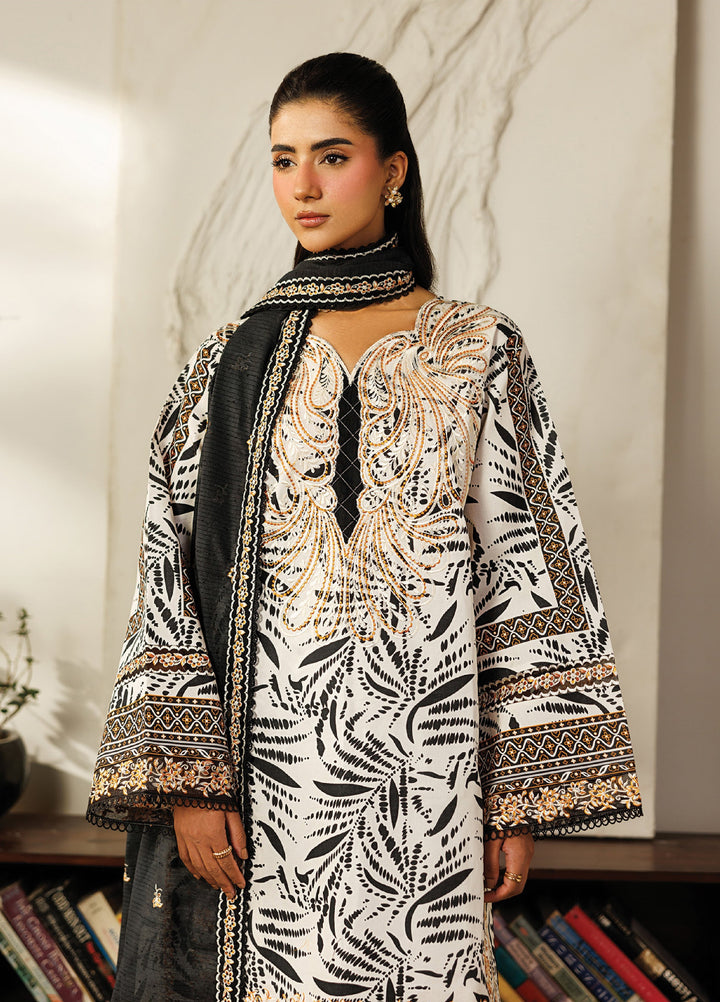 Leila by Mahnur Unstitched Embroidered Lawn 3 Piece Suit MN26ULL L-08 - Summer Collection