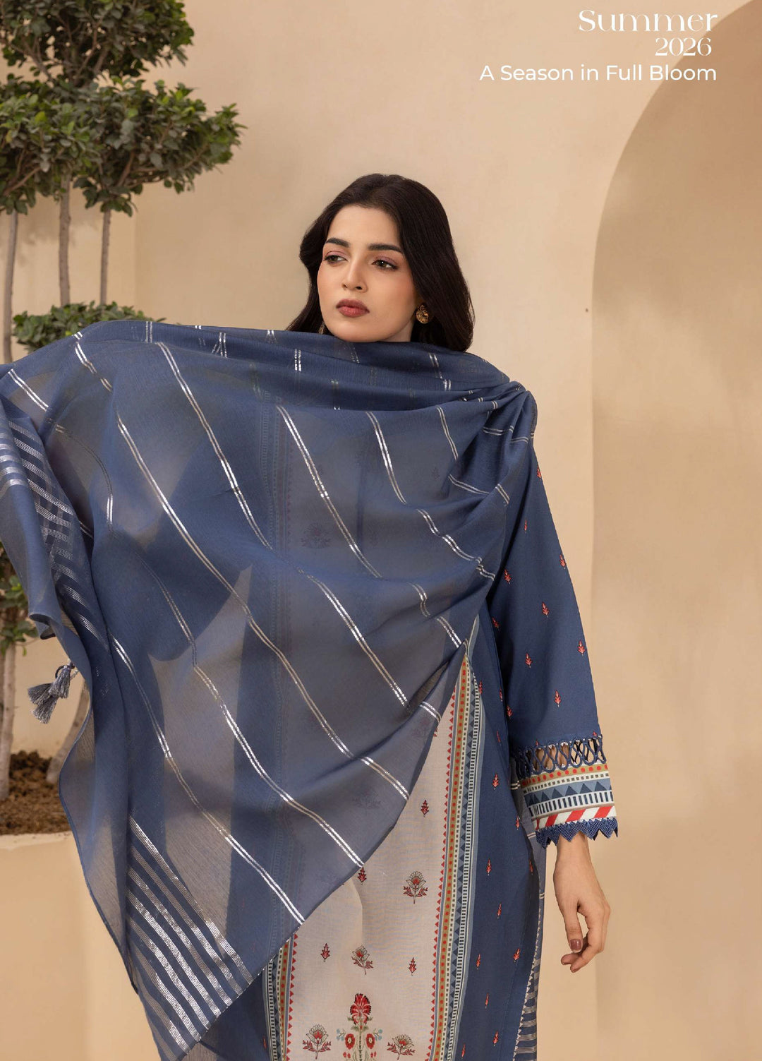 Zellbury Unstitched Printed Lawn 3 Piece Suit ZB26UC WUS26X30706 - Casual Collection
