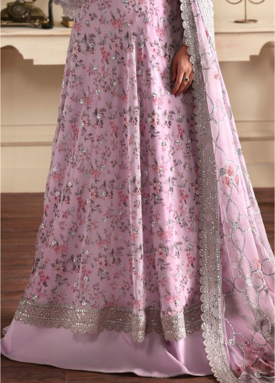 Sirayya by Zarif Unstitched Embroidered Chiffon 3 Piece Suit ZR26US HINAA 09 - Festive Collection