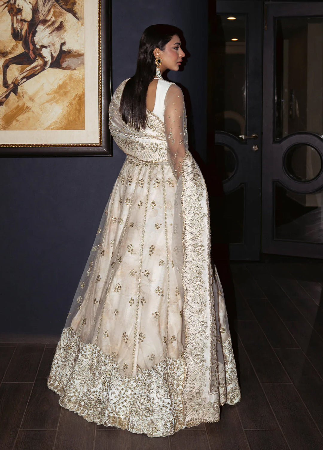 Pari Naaz by Neeshay Embroidered Net Suits Unstitched 4 Piece NSH25PW Nilofer - Formals Collection