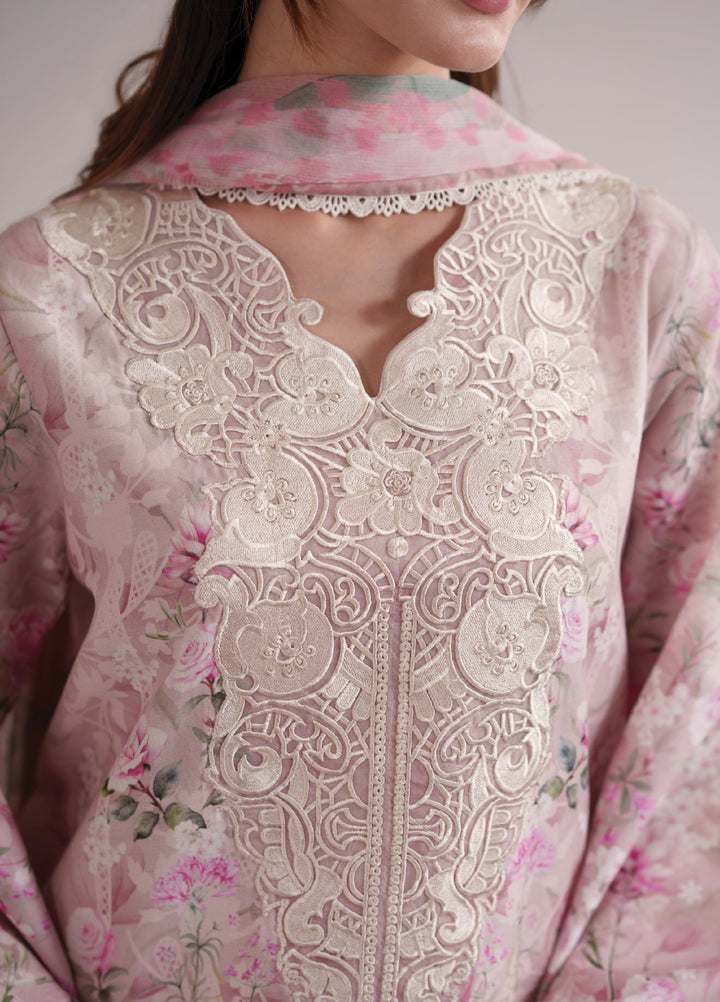 Summer Diary by Neeshay Unstitched Printed Lawn 3 Piece Suit NSH26SD Rose Garden - Casual Collection