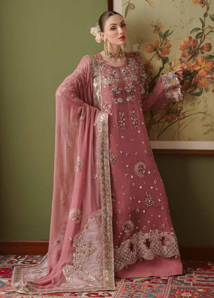 Elaya by Nureh Unstitched Embroidered Chiffon 4 Piece Suit NU26UEF NEL-91 - Festive Collection