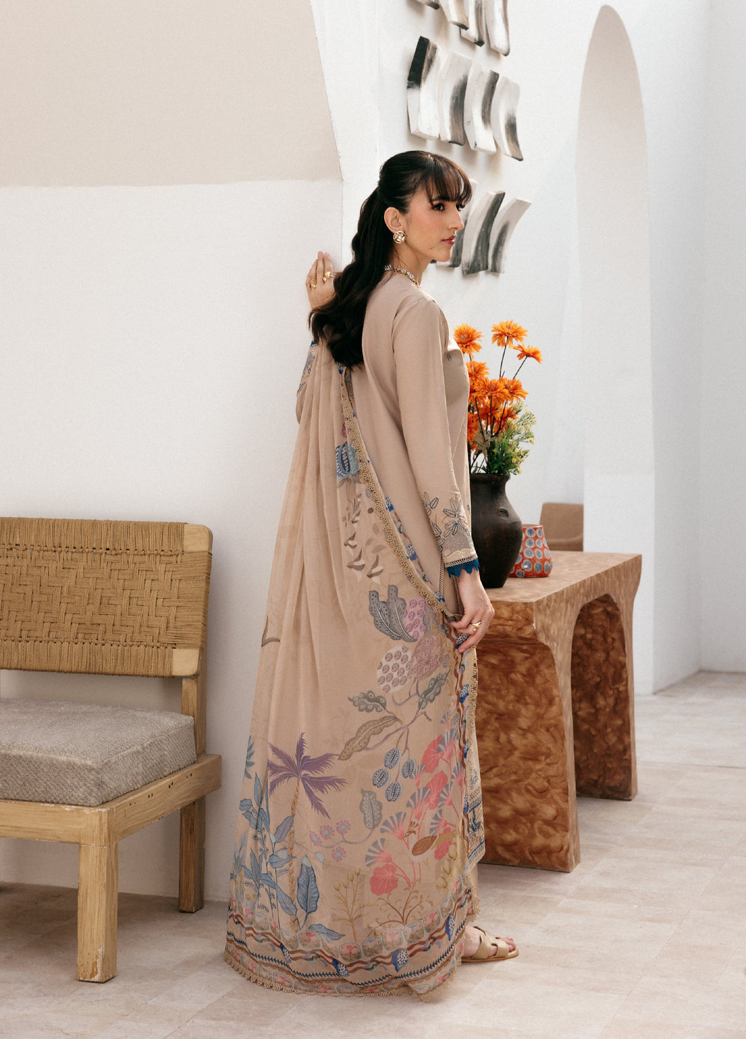 Zync by Florent Untitched Lawn Embroidered 3 Piece Suit FL26UZ FZ-5B - Summer Collection