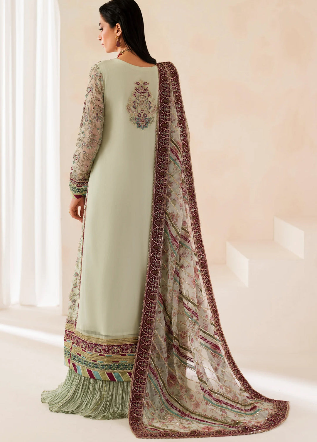 Xenia Formal Unstitched Luxury Chiffon Suits 3 Piece XE25FL Zaleh - Formals Collection