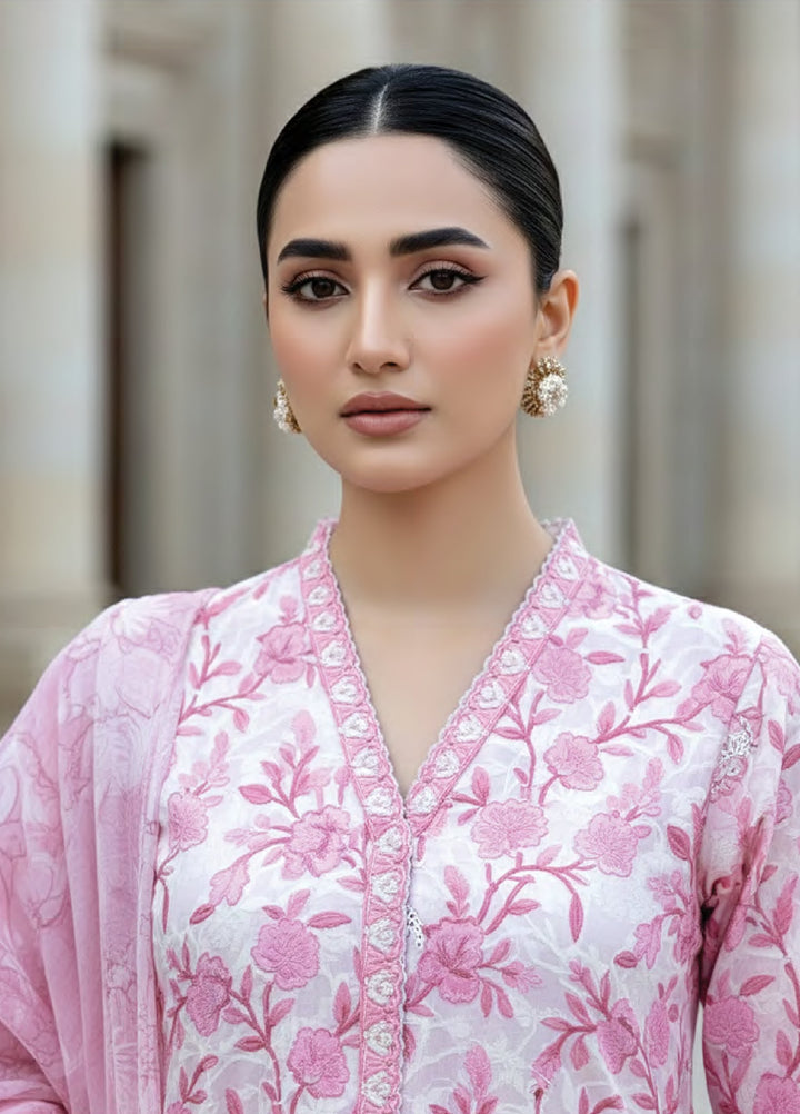 Komal Lawn by Lakhany Unstitched Embroidered Lawn 3 Piece Suit LSM26UK LG-RL-0444 - Summer Collection