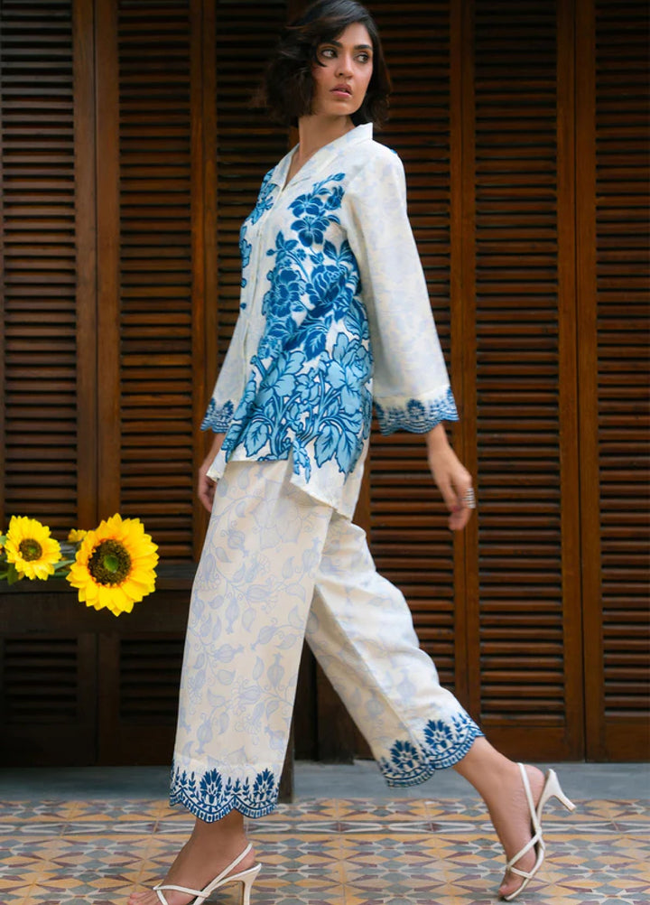 Nairah Women Pret Printed Arabic Lawn Suit NAH26PN Cool Water - Spring Collection